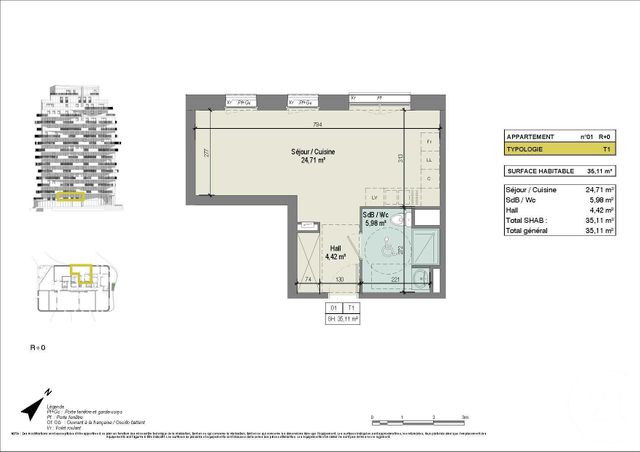 Studio à vendre - 1 pièce - 35.11 m2 - MARQUETTE LEZ LILLE - 59 - NORD-PAS-DE-CALAIS - Century 21 Apolite Studio à vendre - 1 pièce - 35.11 m2 - MARQUETTE LEZ LILLE - 59 - NORD-PAS-DE-CALAIS - Century 21 Apolite