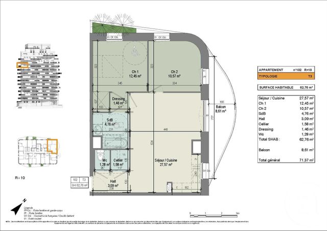 Appartement T3 à vendre - 3 pièces - 62.77 m2 - MARQUETTE LEZ LILLE - 59 - NORD-PAS-DE-CALAIS - Century 21 Apolite Appartement T3 à vendre - 3 pièces - 62.77 m2 - MARQUETTE LEZ LILLE - 59 - NORD-PAS-DE-CALAIS - Century 21 Apolite