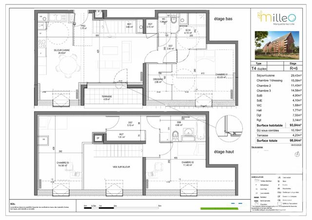 Appartement Duplex à vendre - 4 pièces - 93.84 m2 - MARQUETTE LEZ LILLE - 59 - NORD-PAS-DE-CALAIS - Century 21 Apolite Appartement Duplex à vendre - 4 pièces - 93.84 m2 - MARQUETTE LEZ LILLE - 59 - NORD-PAS-DE-CALAIS - Century 21 Apolite